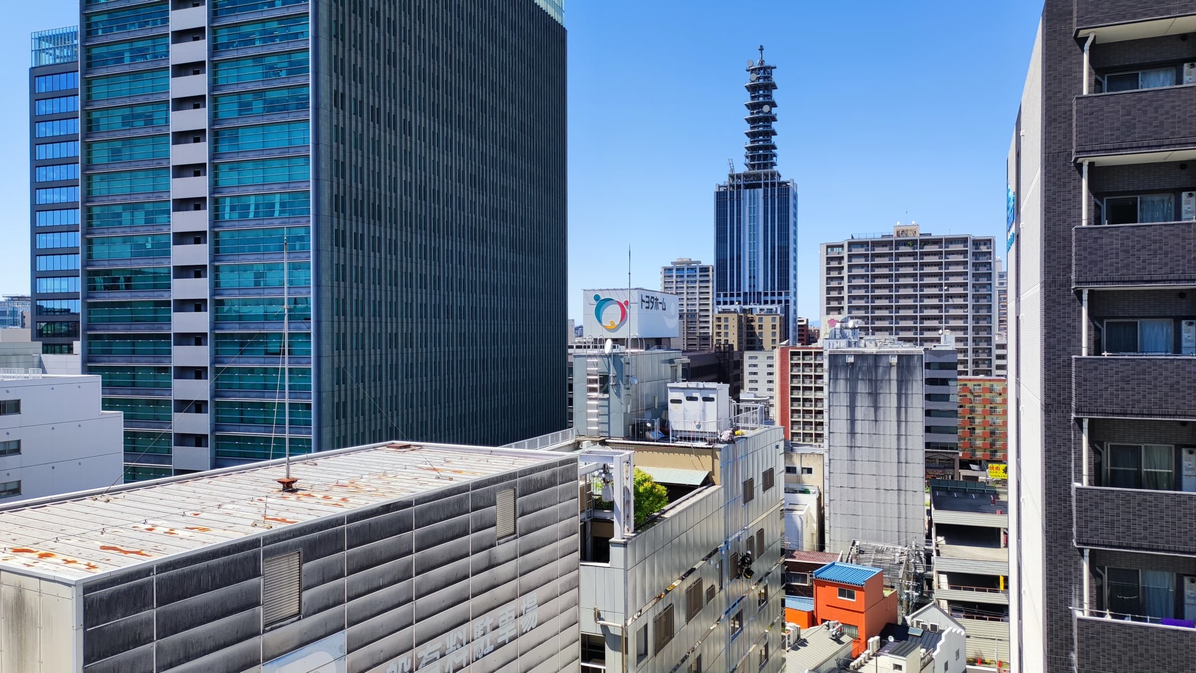 泉エリアから望む名古屋都心の景色