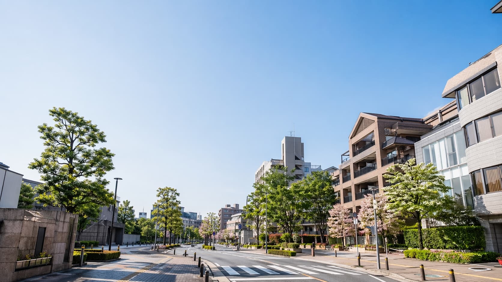 桜山駅の昭和区側に広がる落ち着いた街並み