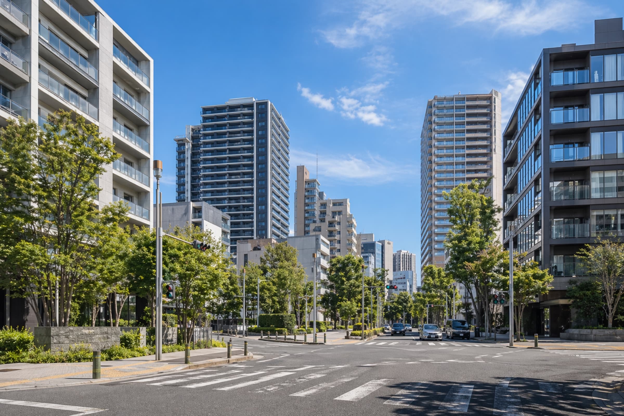 新栄町・葵エリアの都市的な街並み