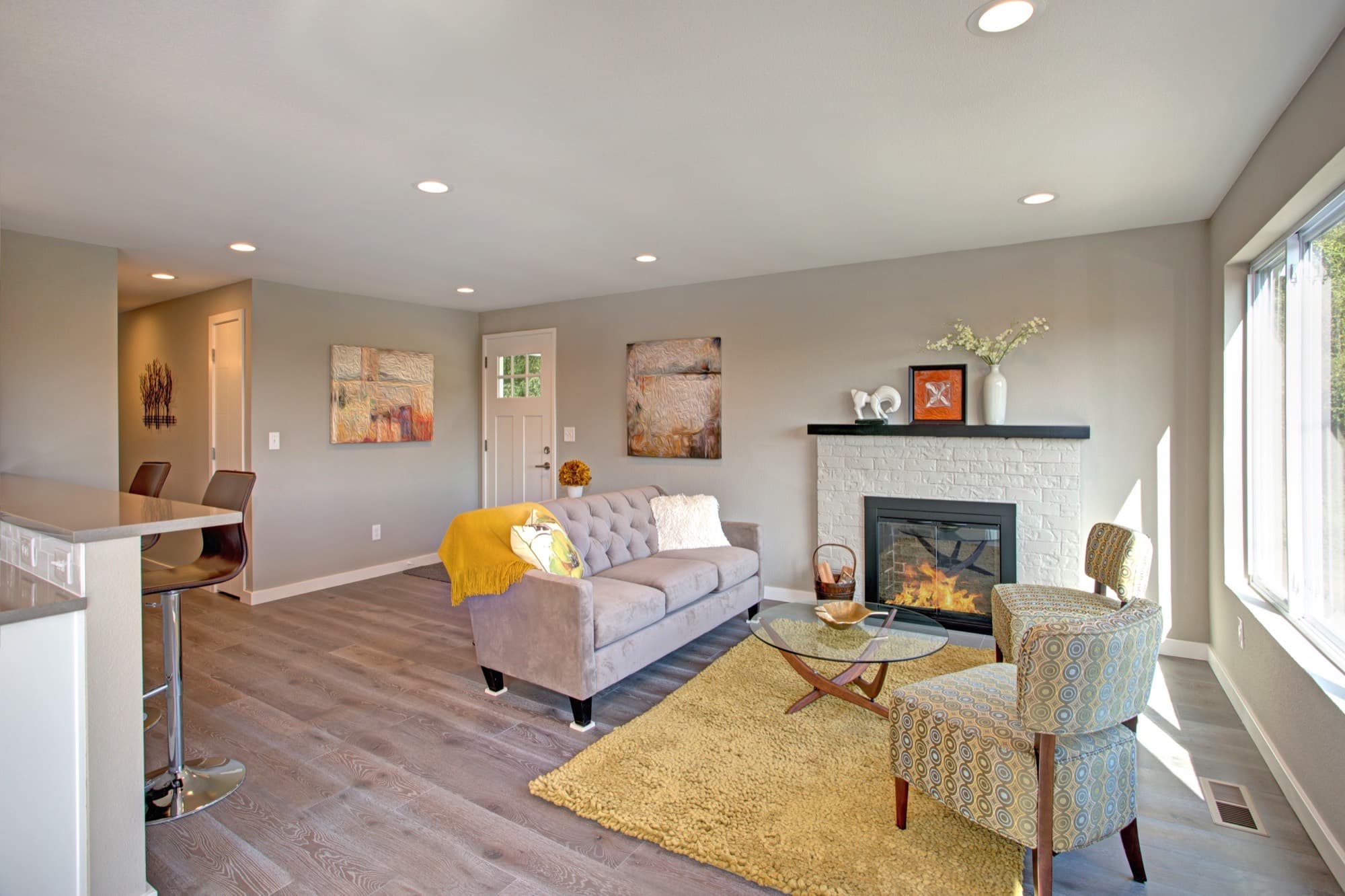 リノベーションされた室内